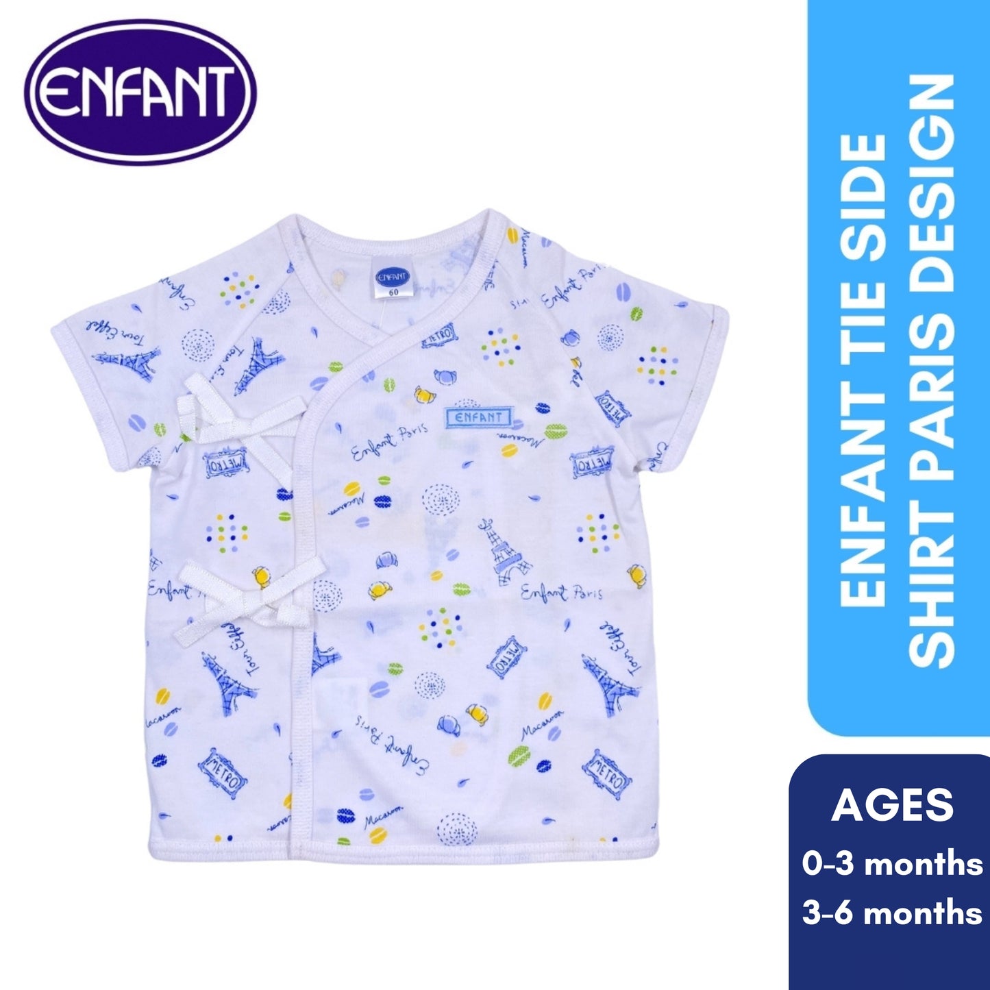 Enfant Tieside Shirt Paris Design