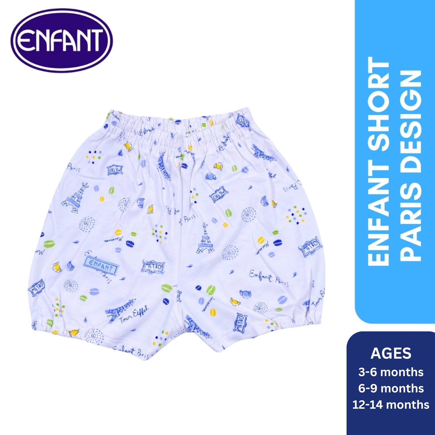Enfant Short Paris Design