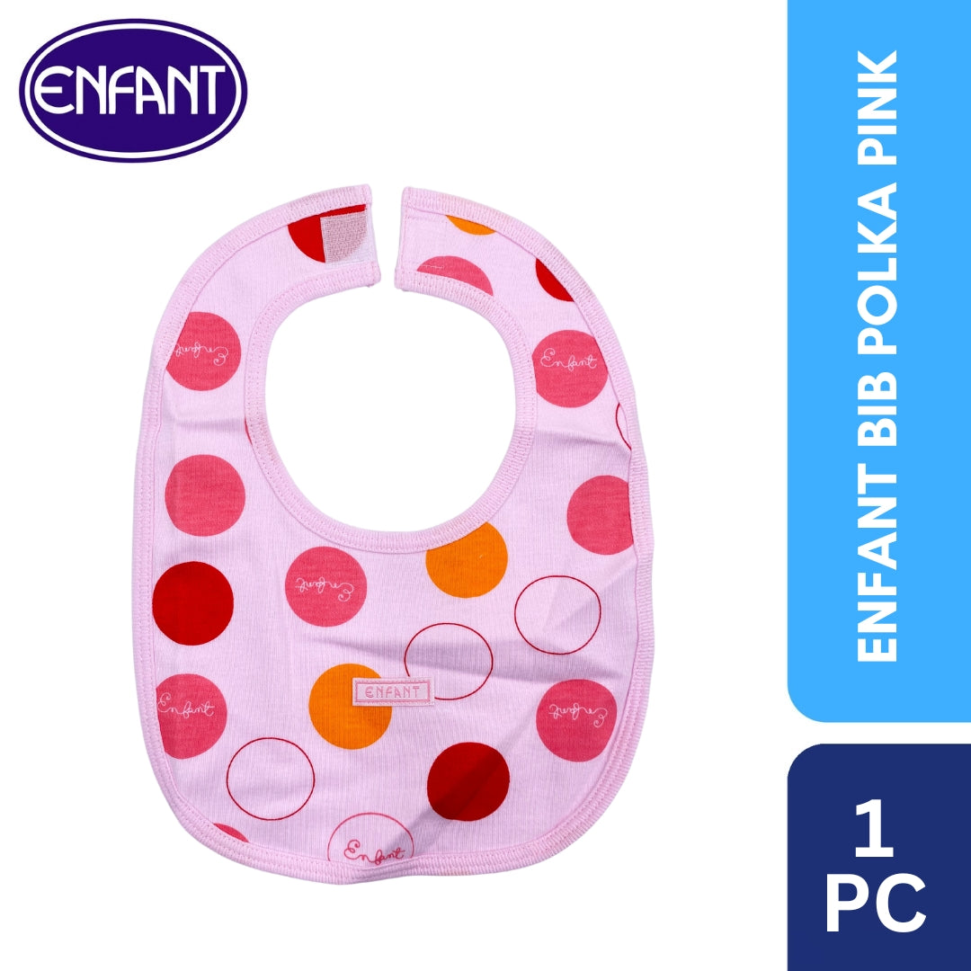 Enfant Bib Polka Pink