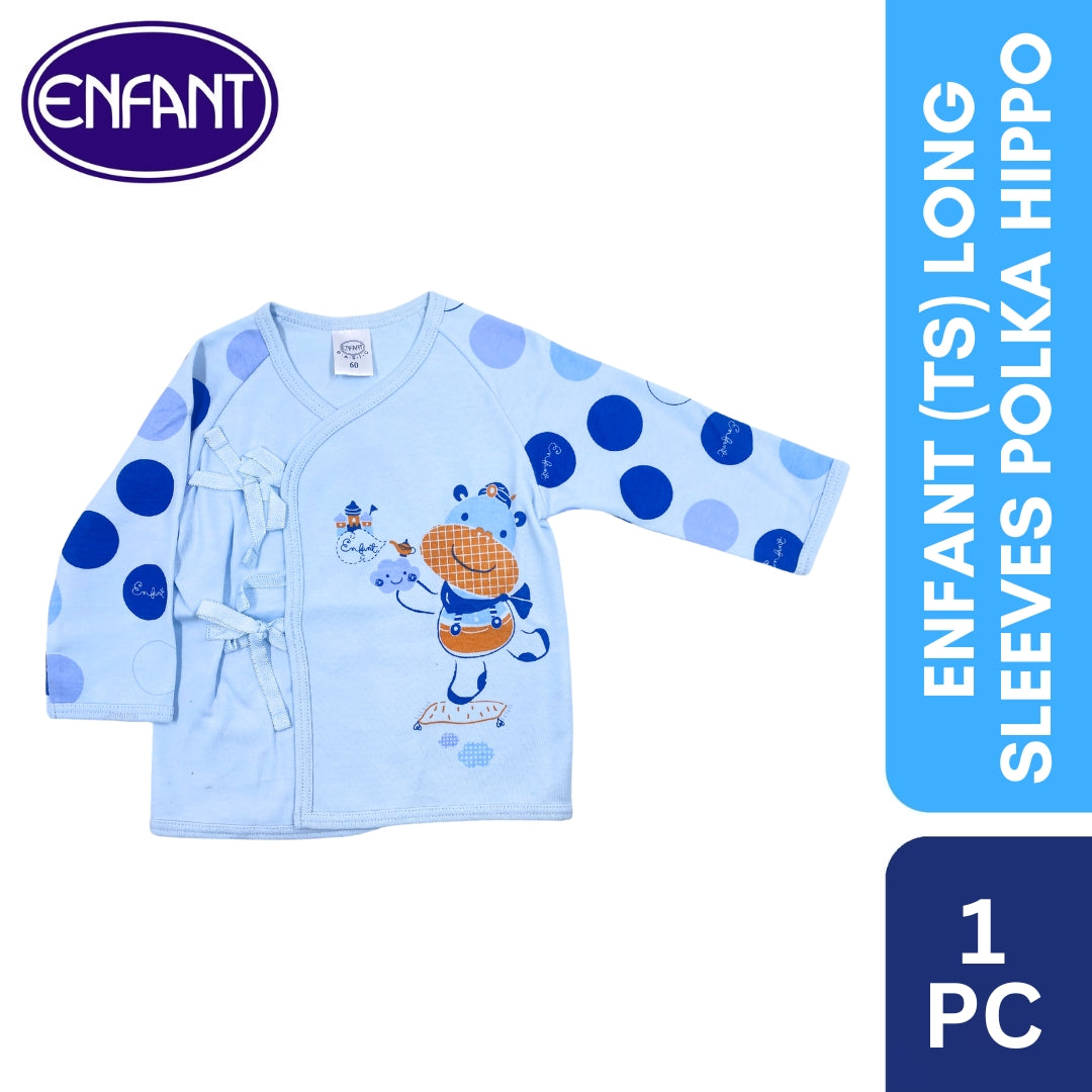 Enfant (TS) Long Sleeves Polka Hippo
