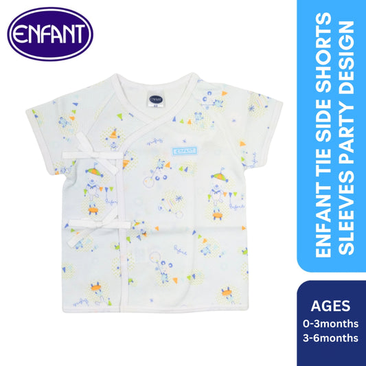 Enfant TieSide Shorts Sleeves Party Design