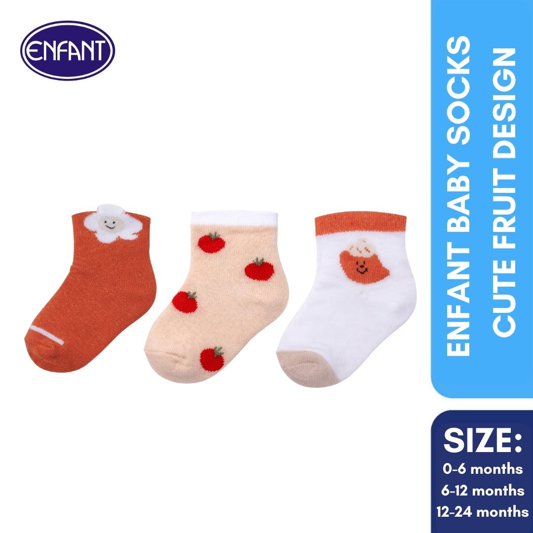 Enfant Baby Socks Cute Fruit Design