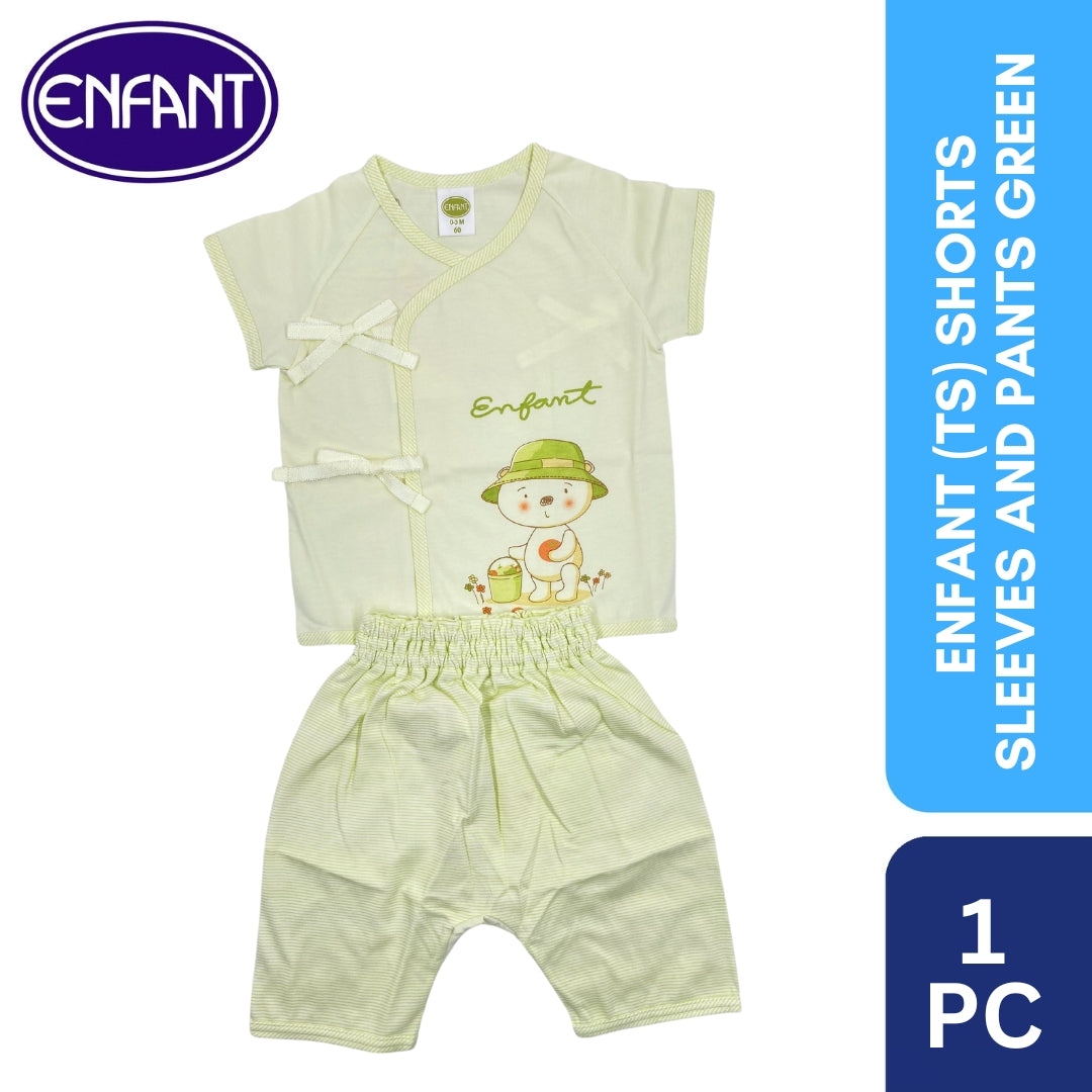 Enfant (TS) Shorts Sleeves and Pants Green
