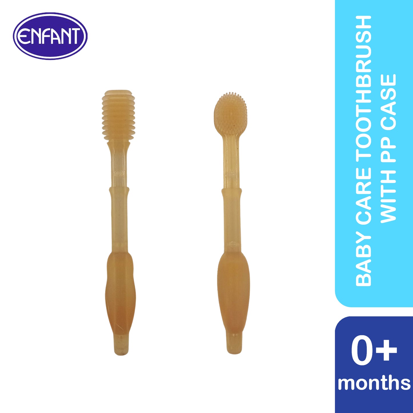 Enfant Silicone baby toothbrush with Case with super soft materials