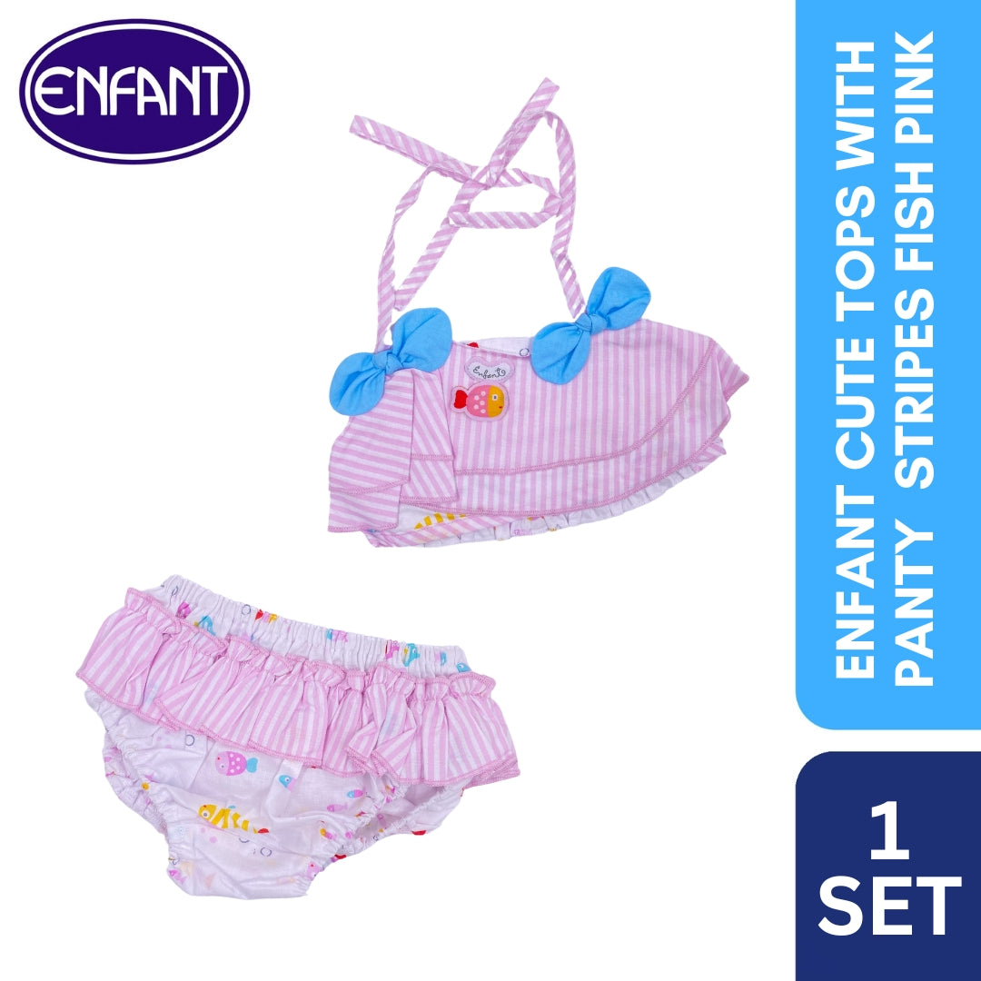 Enfant Swimming suit Fish Color Pink & Blue
