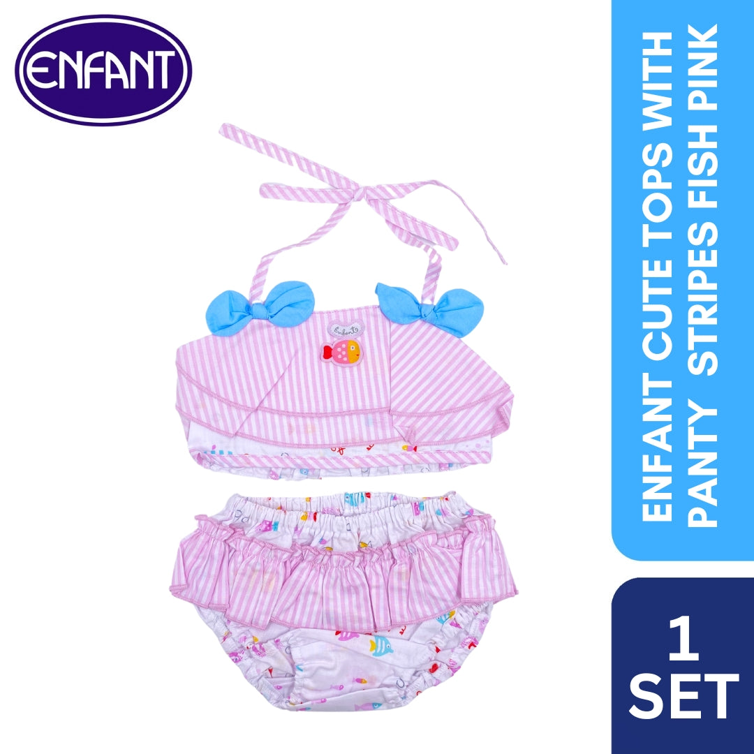 Enfant Swimming suit Fish Color Pink & Blue