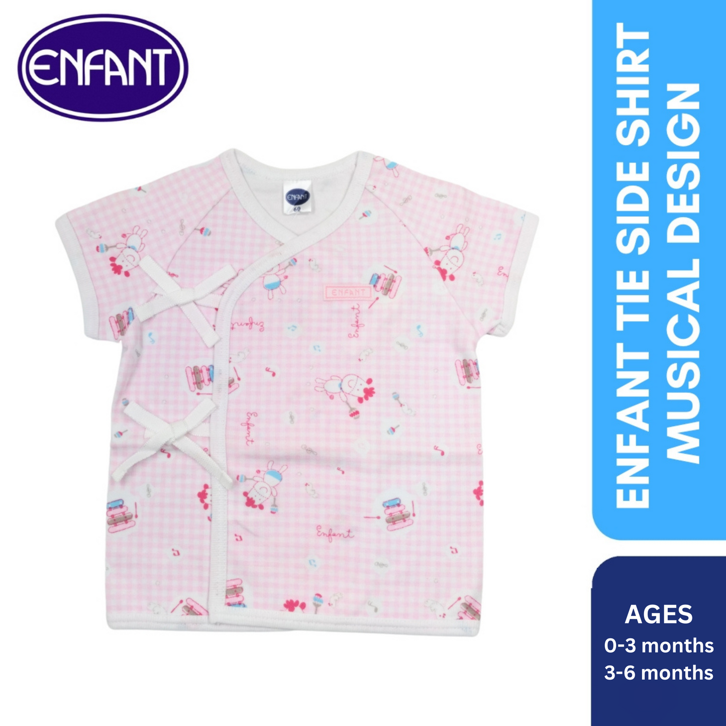 Enfant Tieside Shirt Musical Design
