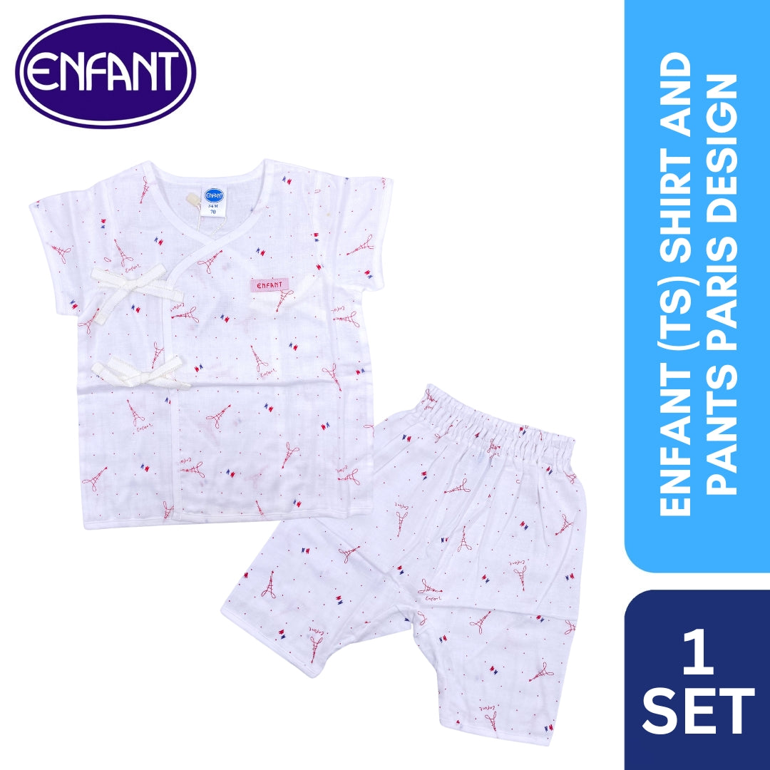 Enfant (TS) Shirt & Pants Paris Design