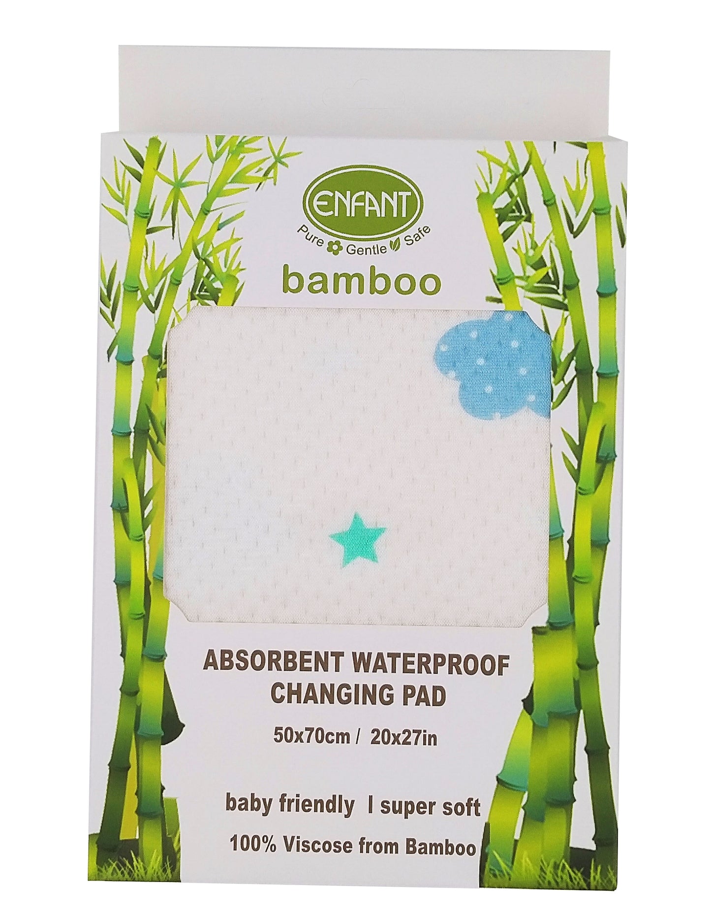 Enfant Bamboo Waterproof Absorbent Bedmat Bed Mat Mattress Protector  Urinal pad Size 70x110 or 50x70