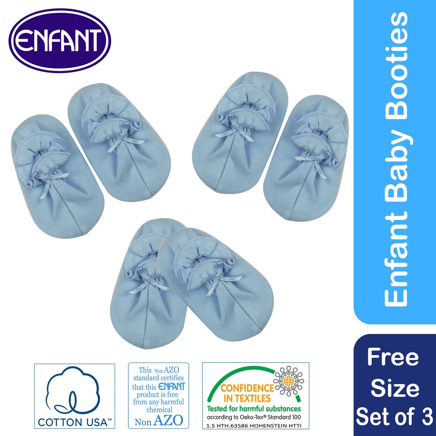 Enfant Baby Newborn Booties Set of 3