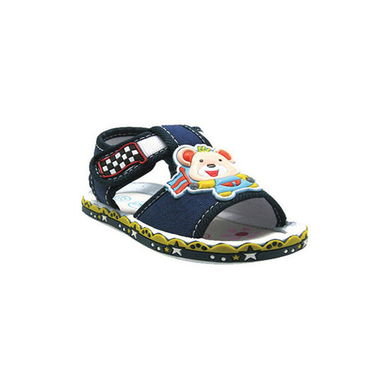 Enfant Toddler Sports Sandals with Bear (Blue)