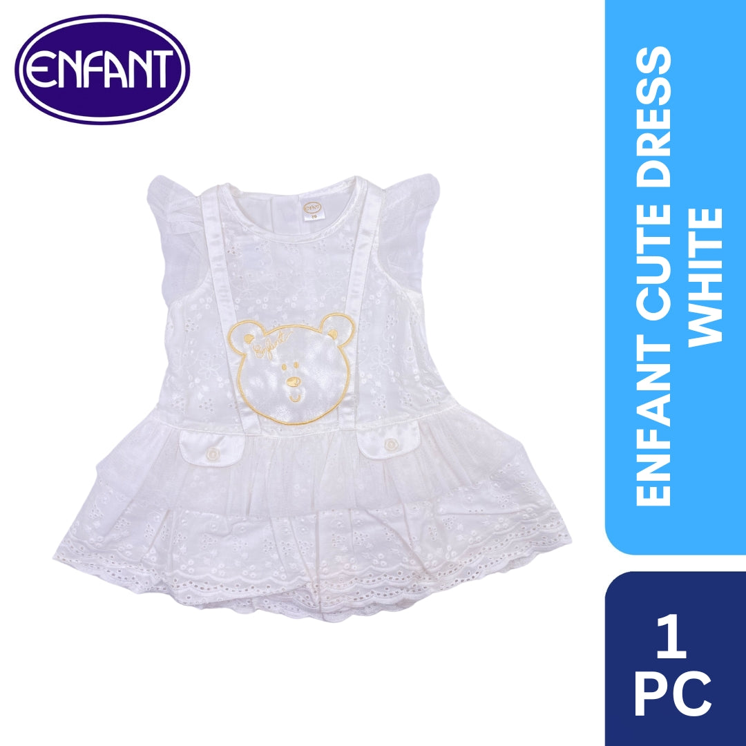 Enfant cute dress white