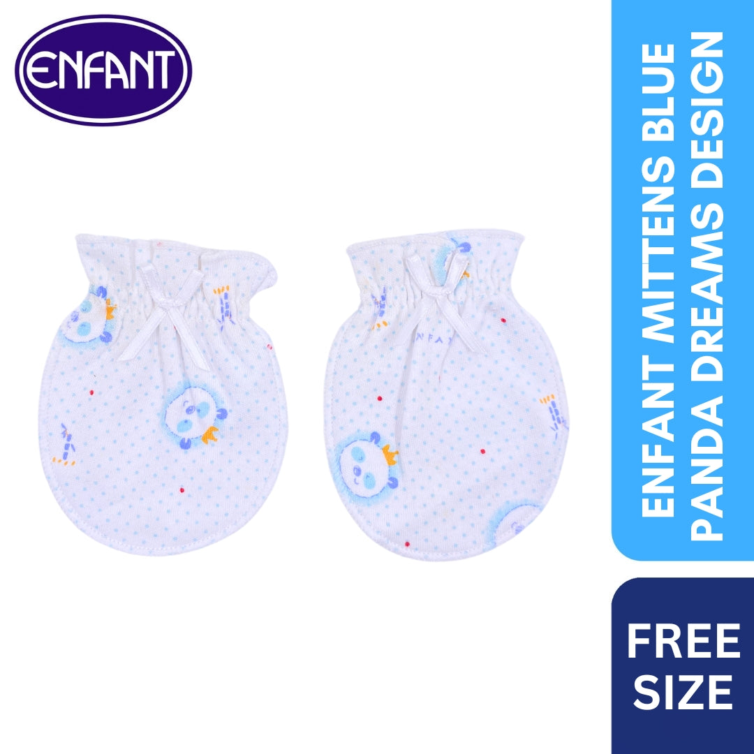 Enfant Mittens Blue Panda Dreams Design