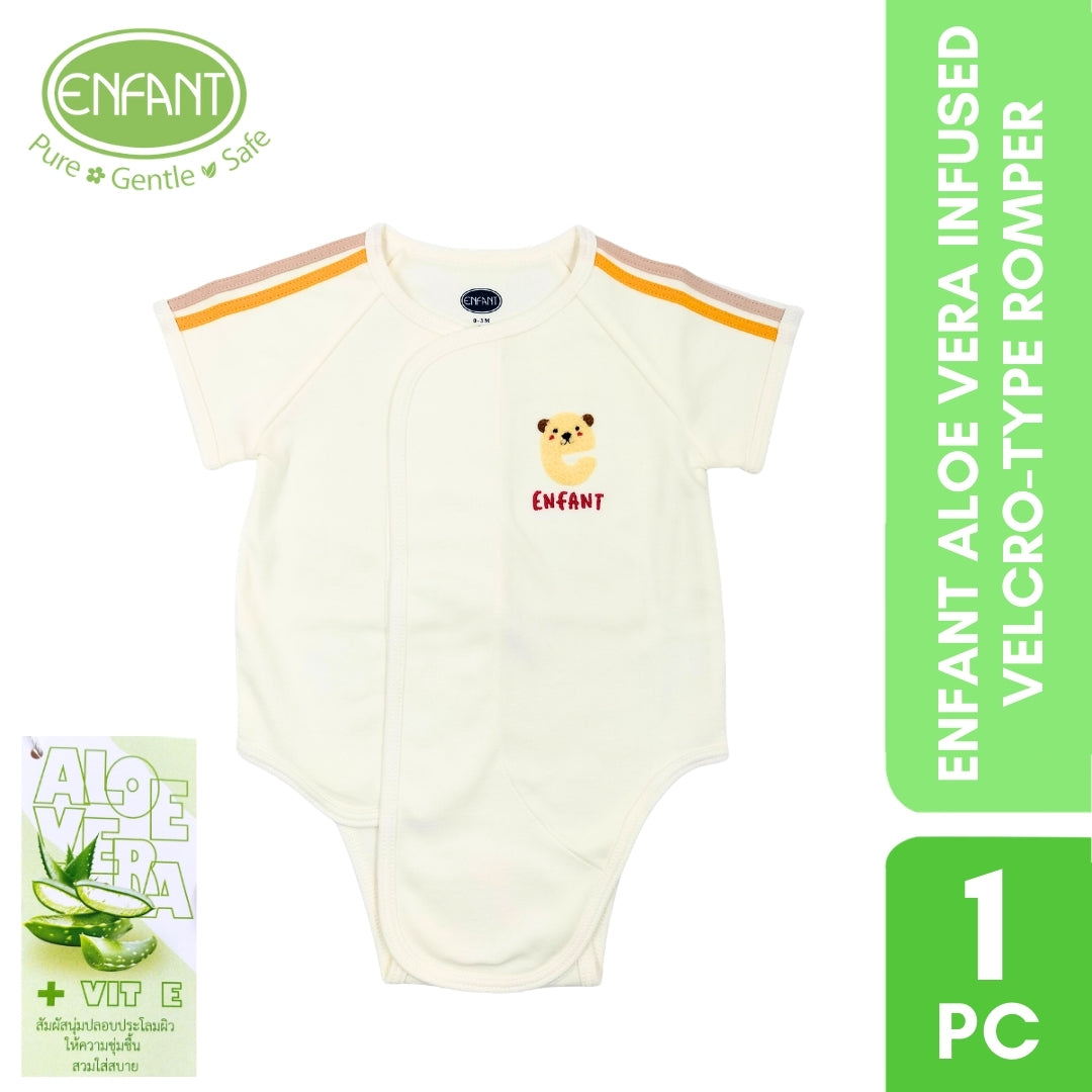 Enfant Aloe Vera Infused Velcro-Type Romper