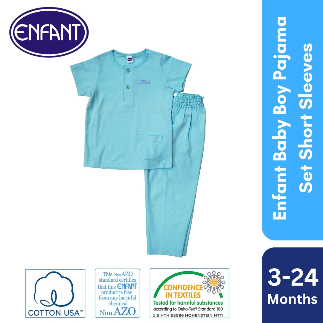 Enfant Baby Boy Pajama Set Short Sleeves
