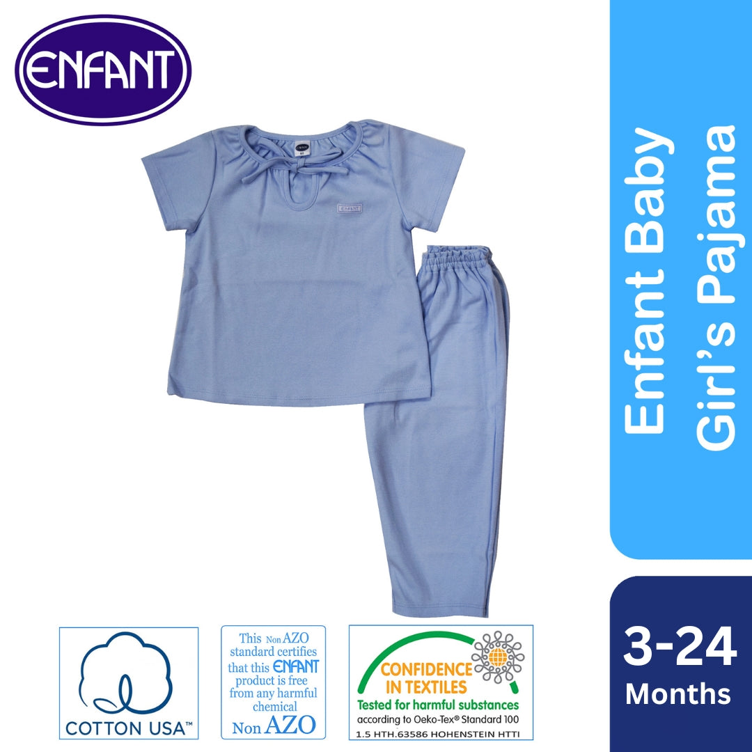 Enfant Baby Girls Pajama Set Short Sleeves