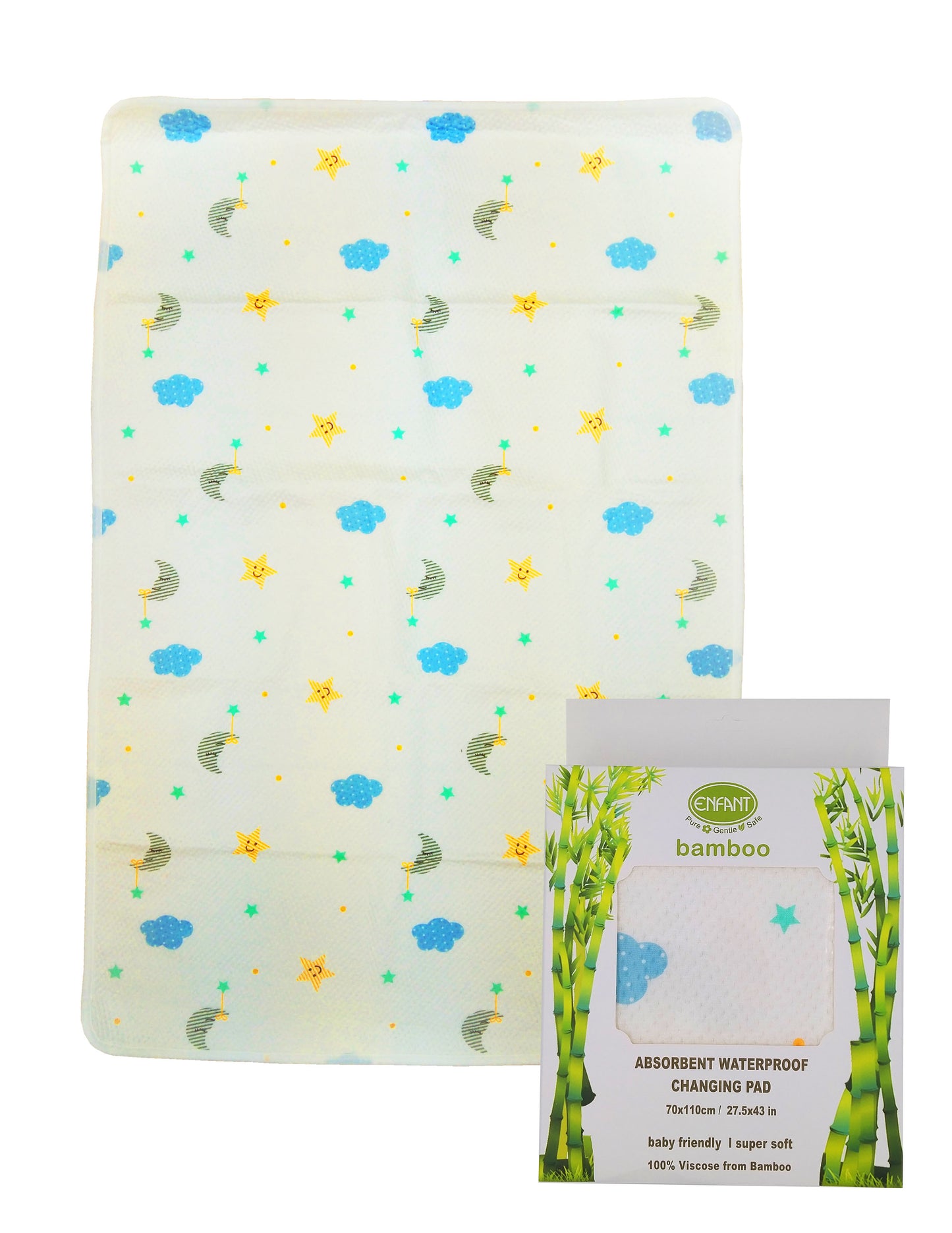 Enfant Bamboo Waterproof Absorbent Bedmat Bed Mat Mattress Protector  Urinal pad Size 70x110 or 50x70