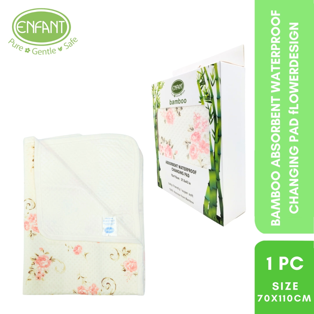 Enfant Bamboo Waterproof Absorbent Bedmat Bed Mat Mattress Protector  Urinal pad Size 70x110 or 50x70
