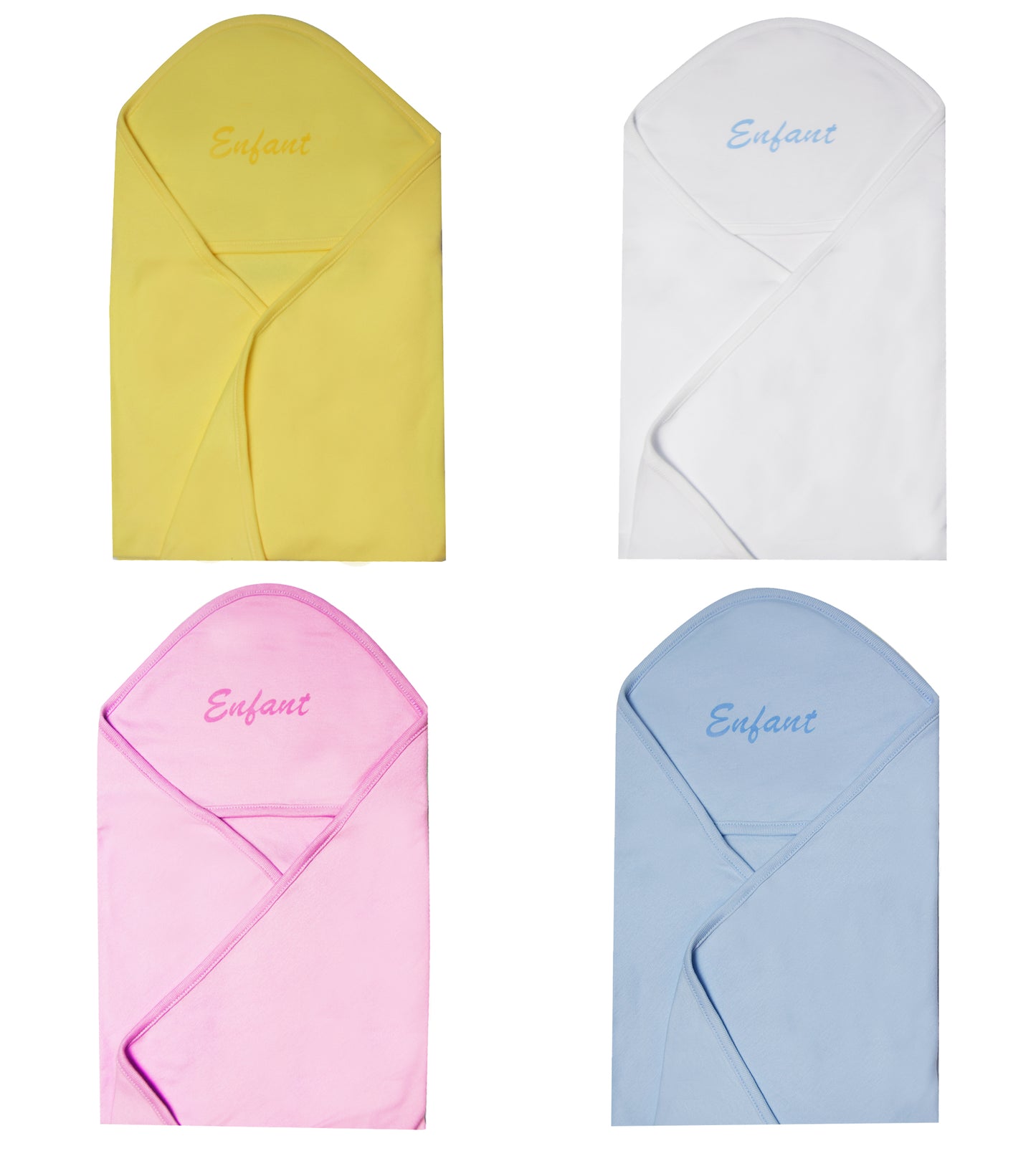 Enfant 100% Cotton Baby Newborn Receiving Blanket with Hood