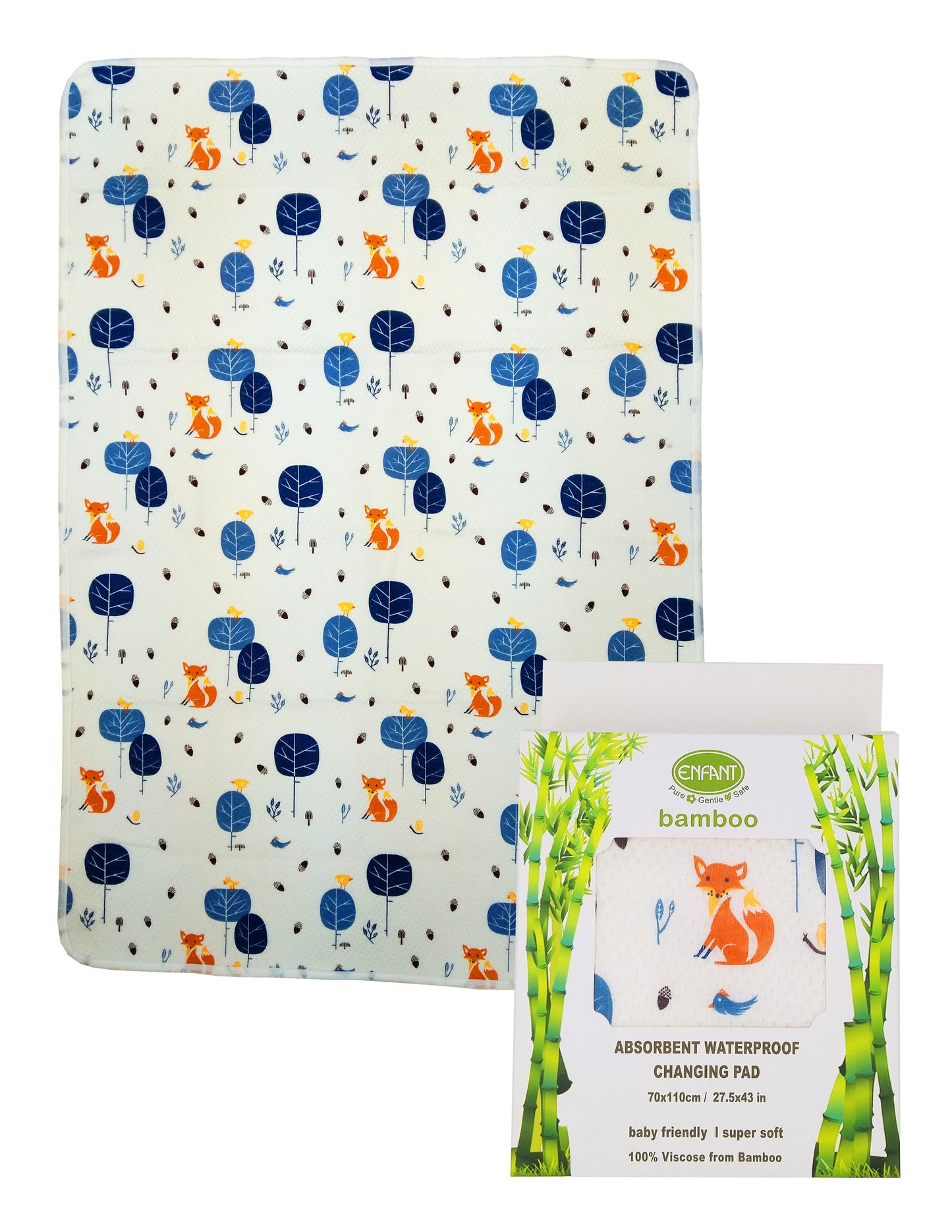Enfant Bamboo Waterproof Absorbent Bedmat Bed Mat Mattress Protector  Urinal pad Size 70x110 or 50x70