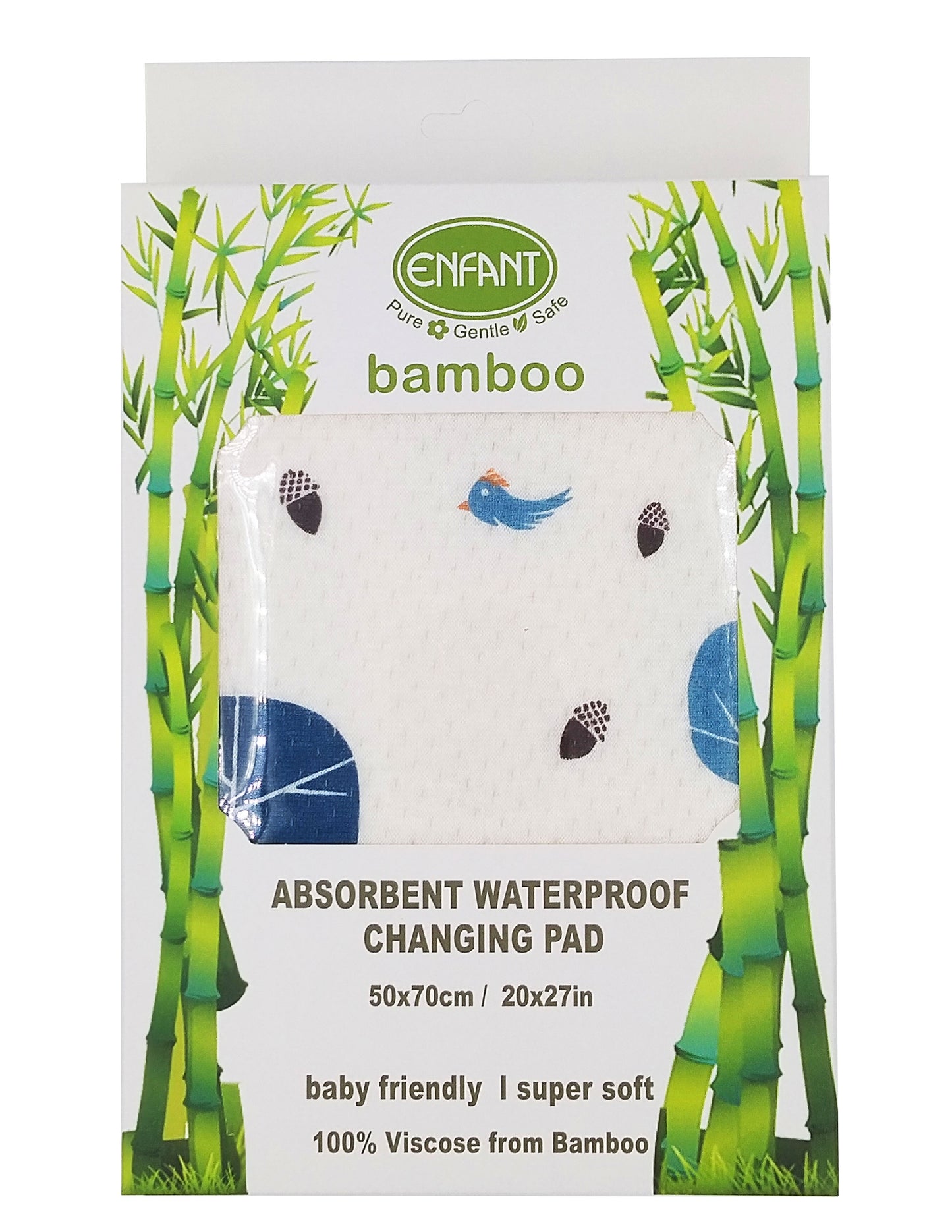 Enfant Bamboo Waterproof Absorbent Bedmat Bed Mat Mattress Protector  Urinal pad Size 70x110 or 50x70