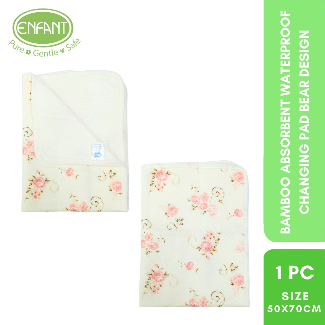 Enfant Bamboo Waterproof Absorbent Bedmat Bed Mat Mattress Protector  Urinal pad Size 70x110 or 50x70