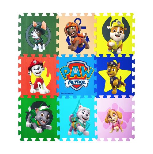 PAW PATROL 9pcs Baby EVA Foam Paw Patrol Puzzle Mat Floor Tapete Kids Child Waterproof Educational Crawling Mat Rug Baby Toy