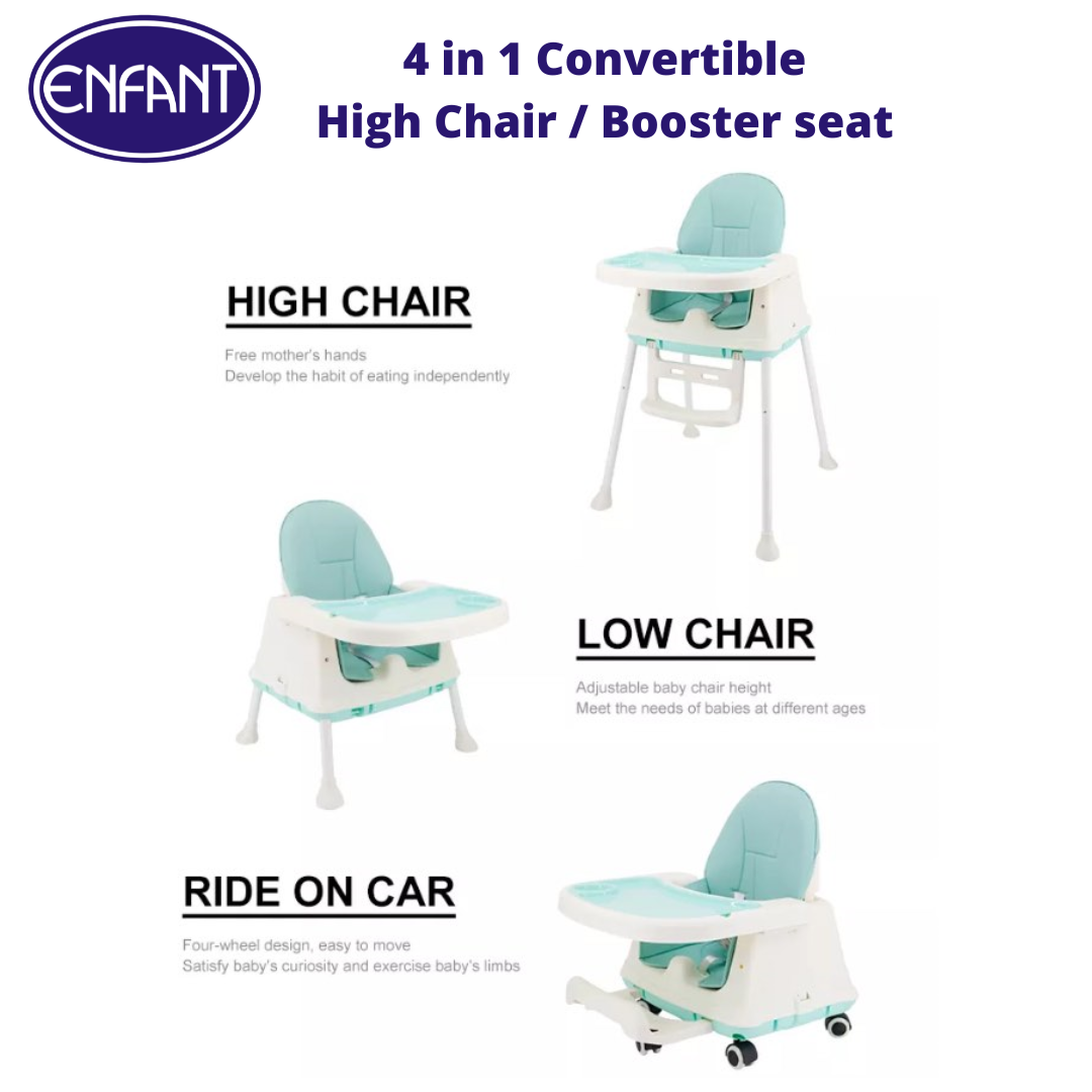 Enfant in Baby High Chair, Adjustable Convertible Baby High Chairs