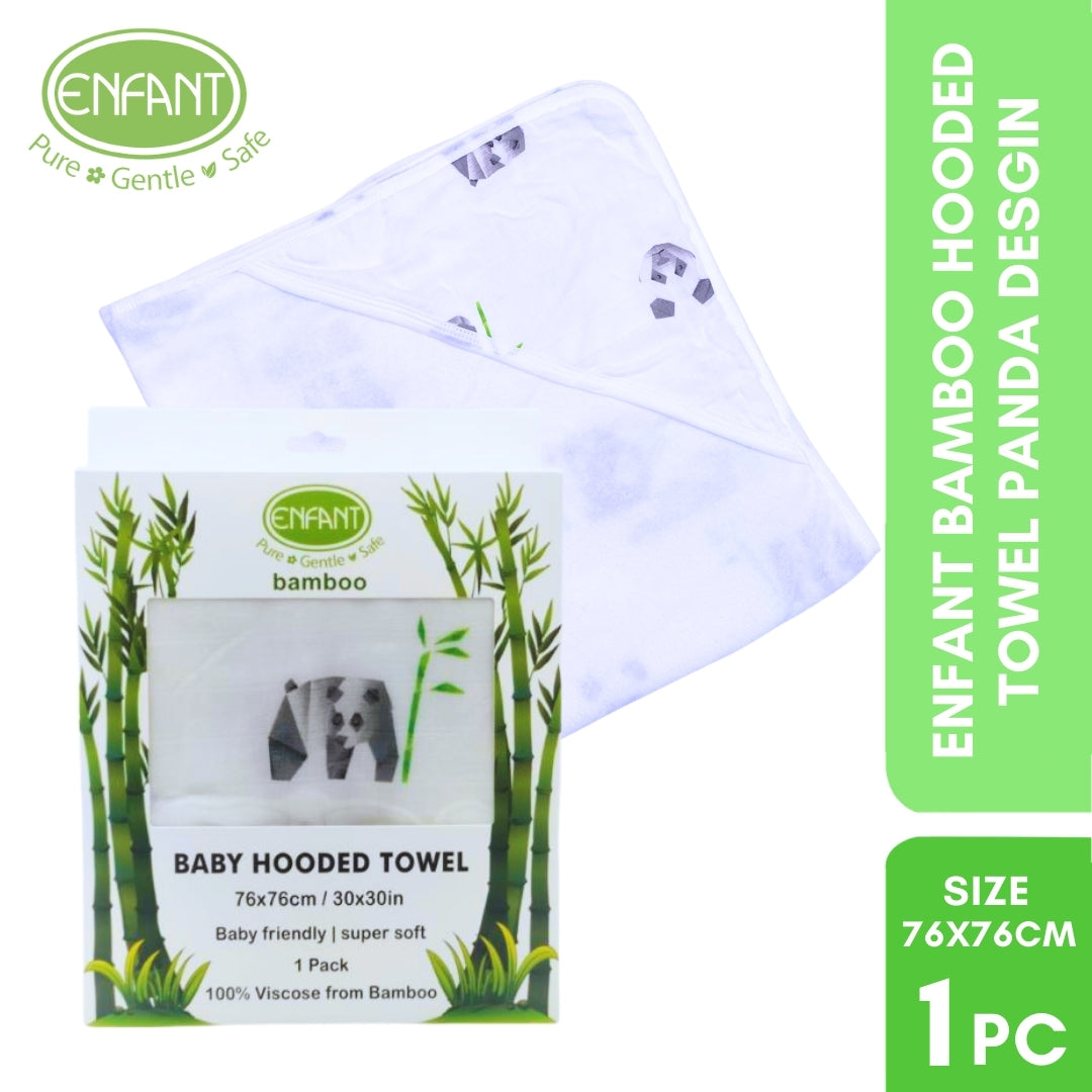 Bamboo Hooded Towel With Designs