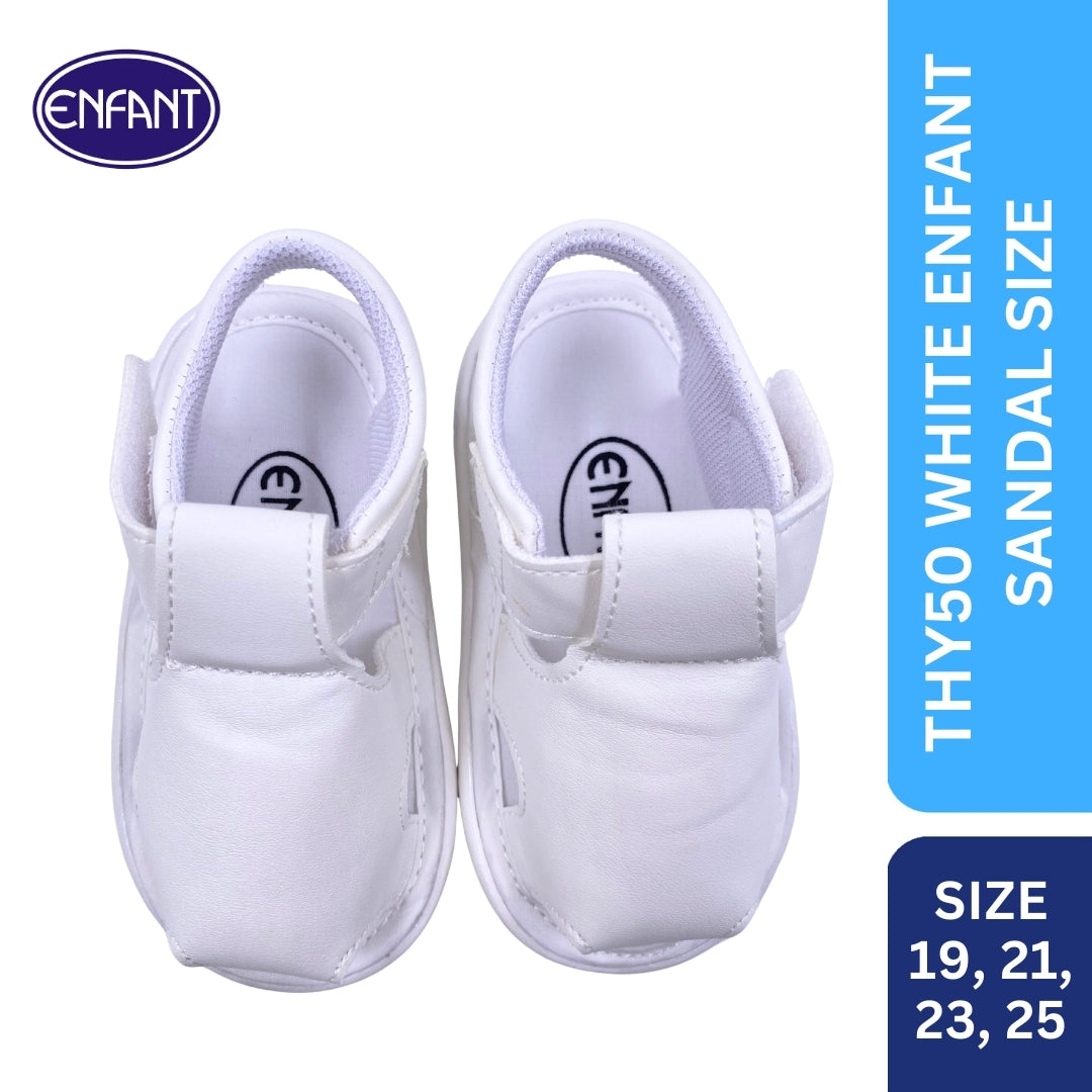 ENFANT BABY WHITE WALKING SANDALS FOR GIRLS AND BOYS