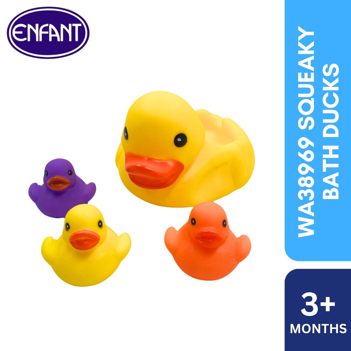 ENFANT BABY SQUEAKY BATH DUCKS_ideal for gift
