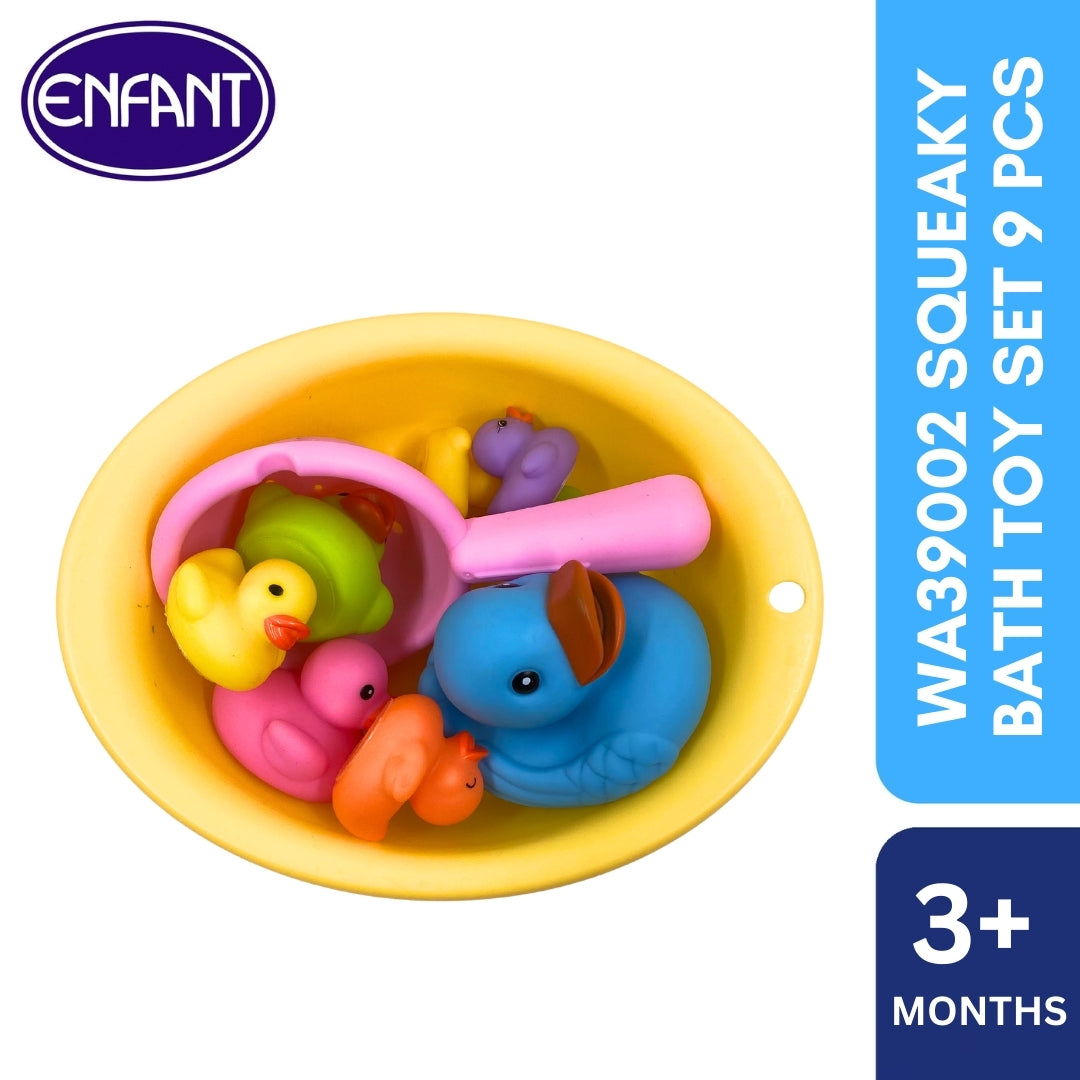 enfant squeaky duck bath toy 9pcs