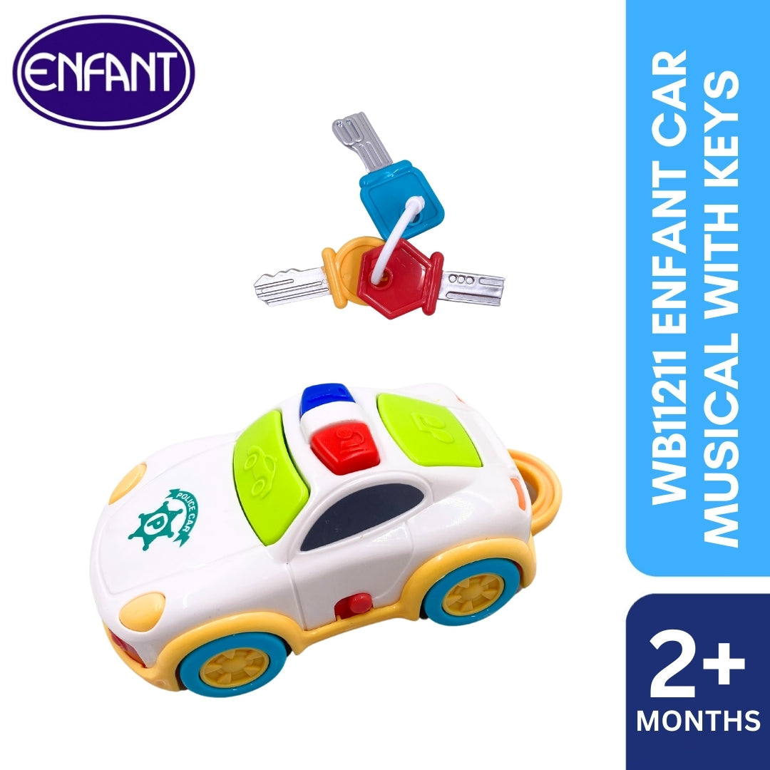 enfant car musical with keys