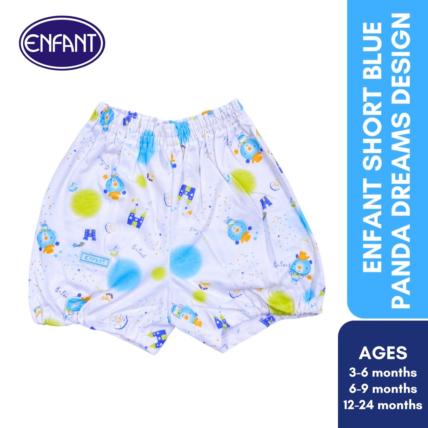 Enfant Short Bear With Castle Design