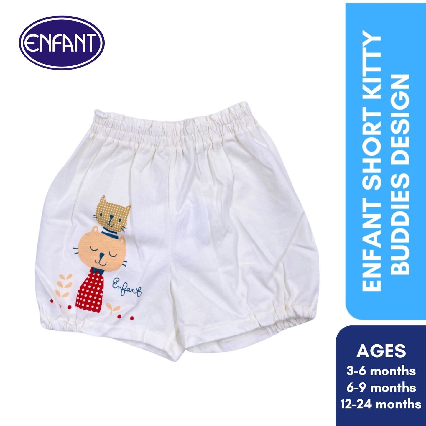 Enfant Short Kitty Buddies Design