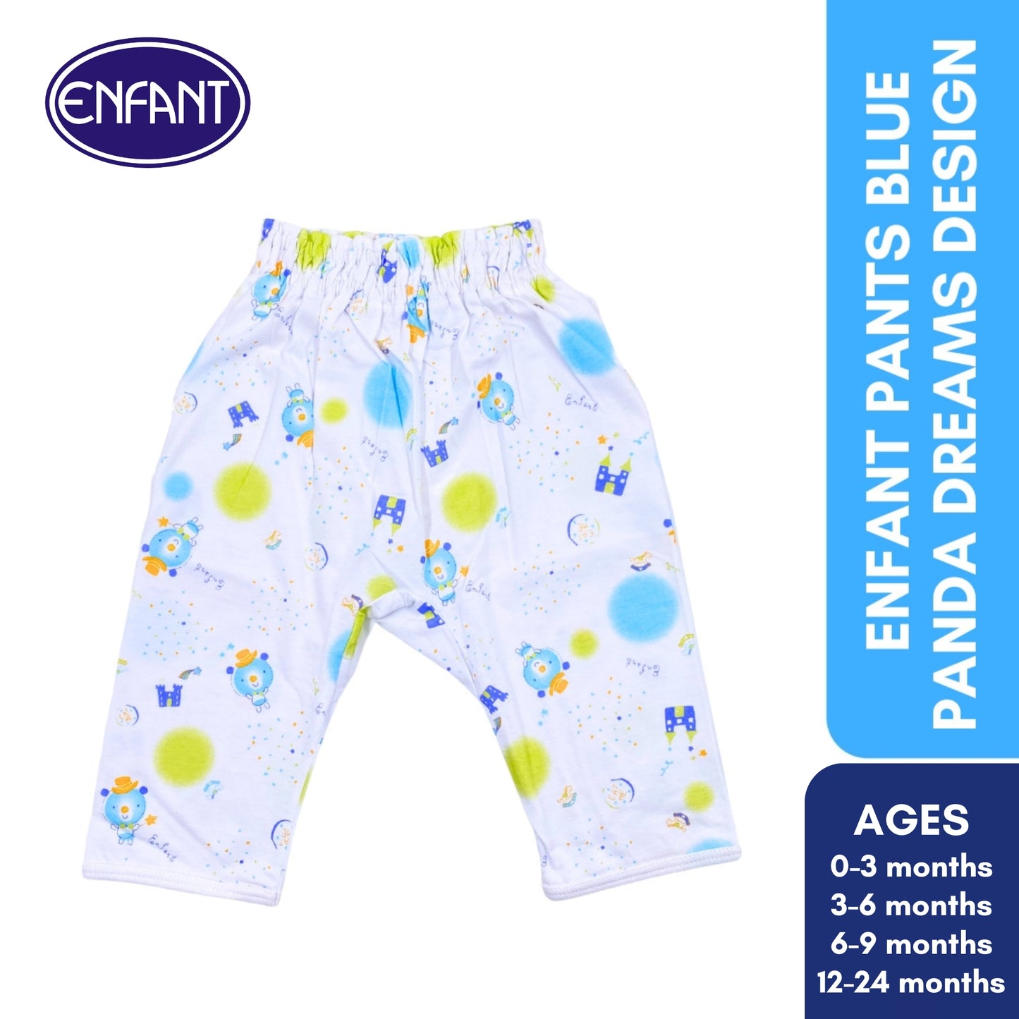 Enfant Pants Bear With Castle Design