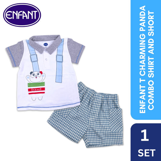 Enfant t Charming Panda Combo Shirt & Short