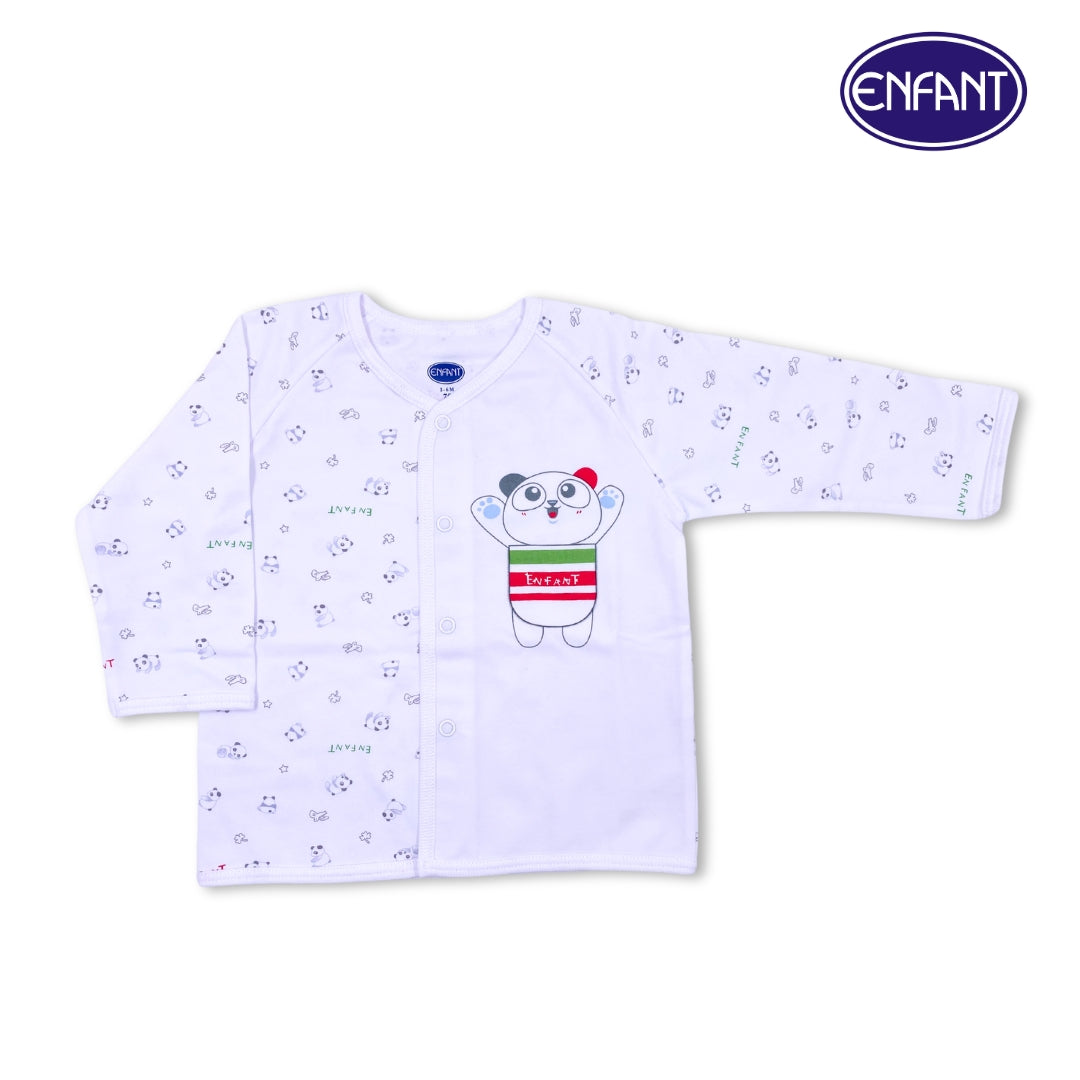 Enfant long Sleeves button & Pants w/ Charming Panda Design