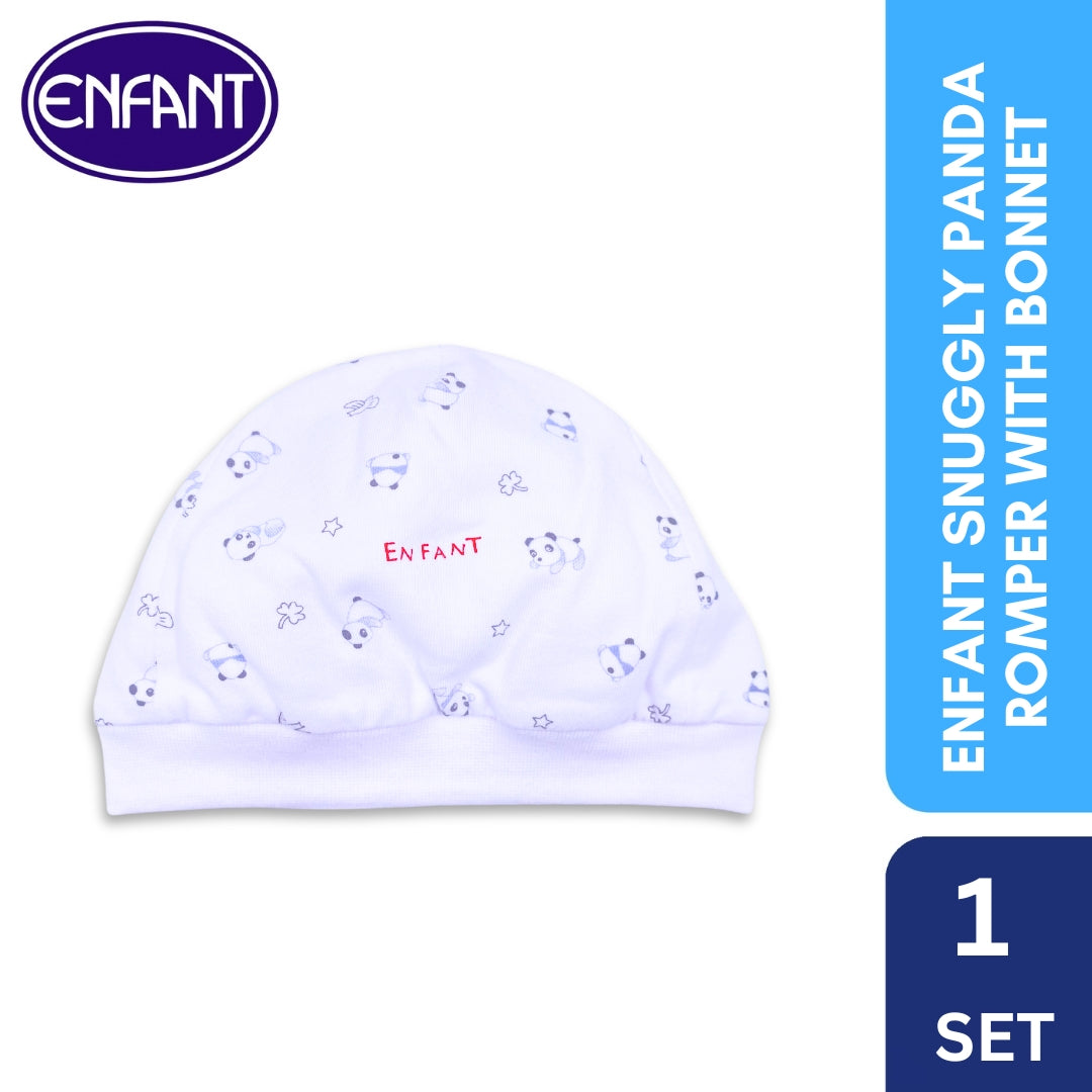 Enfant Snuggly Panda Romper w/ Bonnet