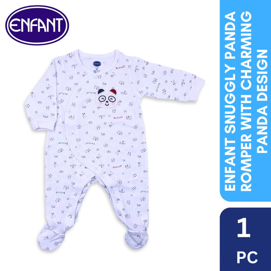 Enfant Snuggly Panda Romper w/ Charming Panda Design