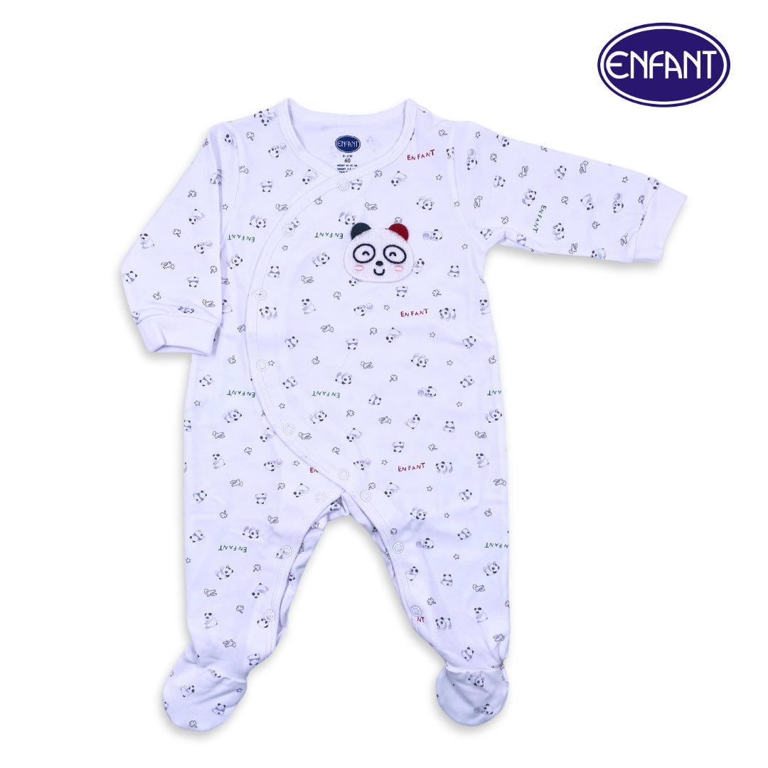 Enfant Snuggly Panda Romper w/ Charming Panda Design