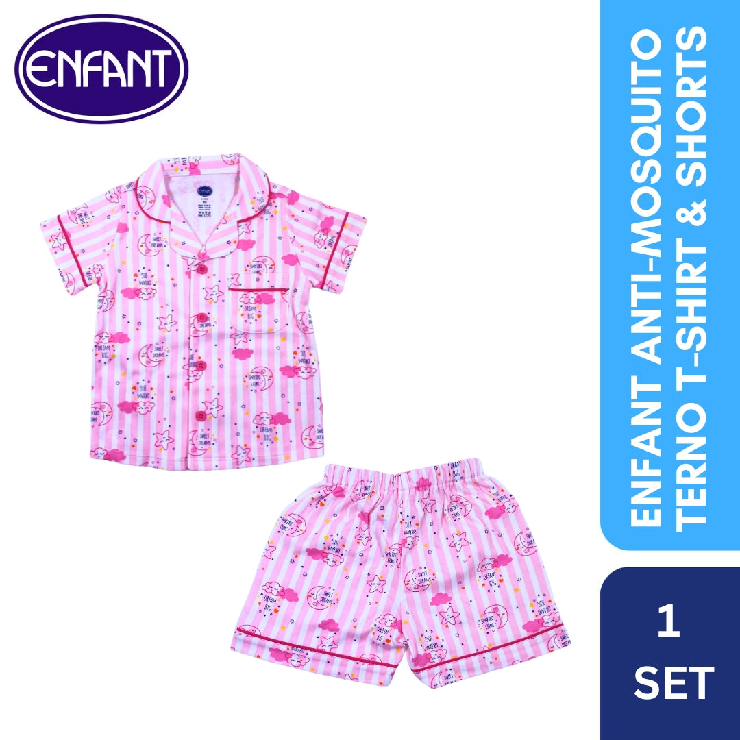 Enfant ANTI-MOSQUITO Terno T-Shirt & Shorts