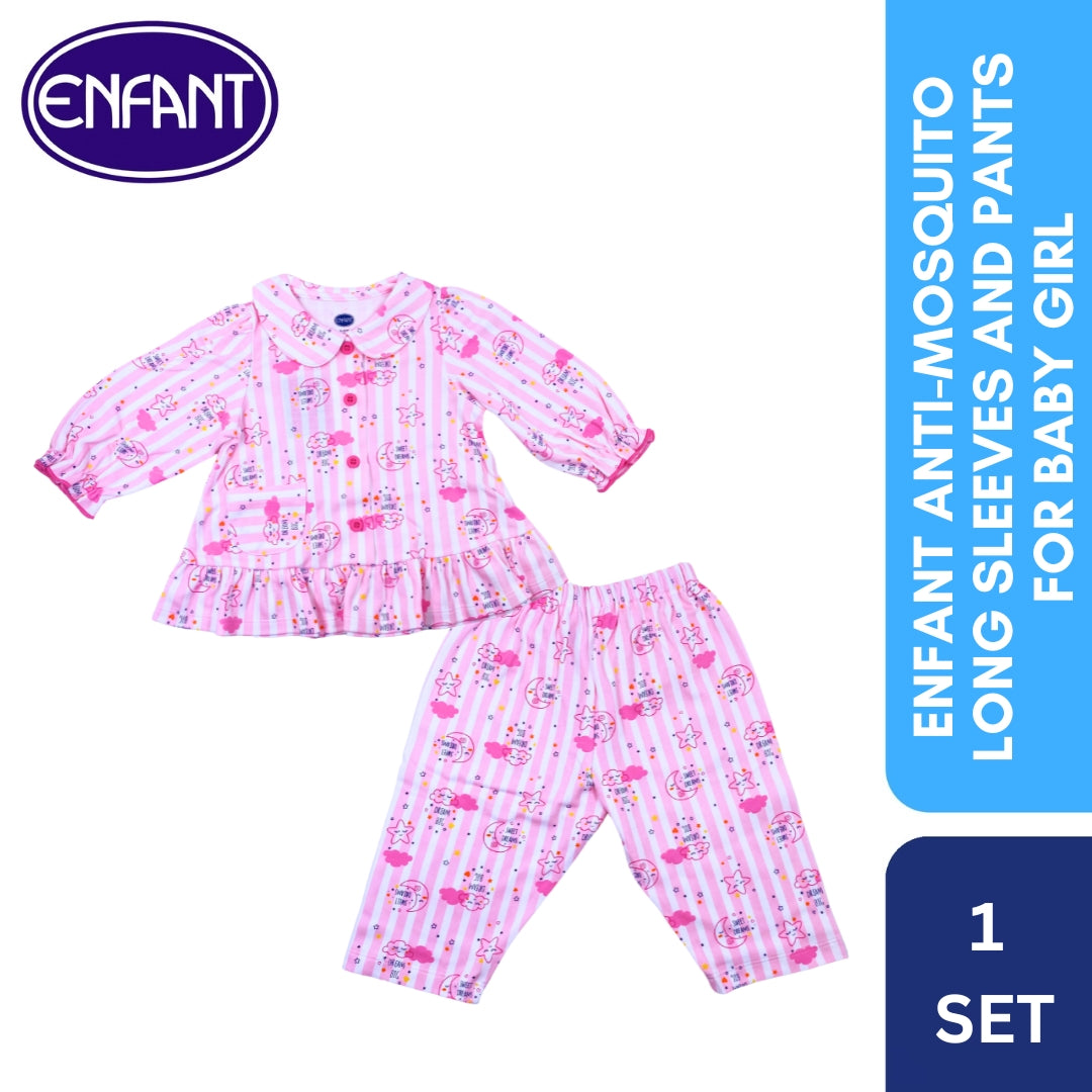 Enfant ANTI-MOSQUITO LONG SLEEVES AND PANTS FOR BABY GIRL