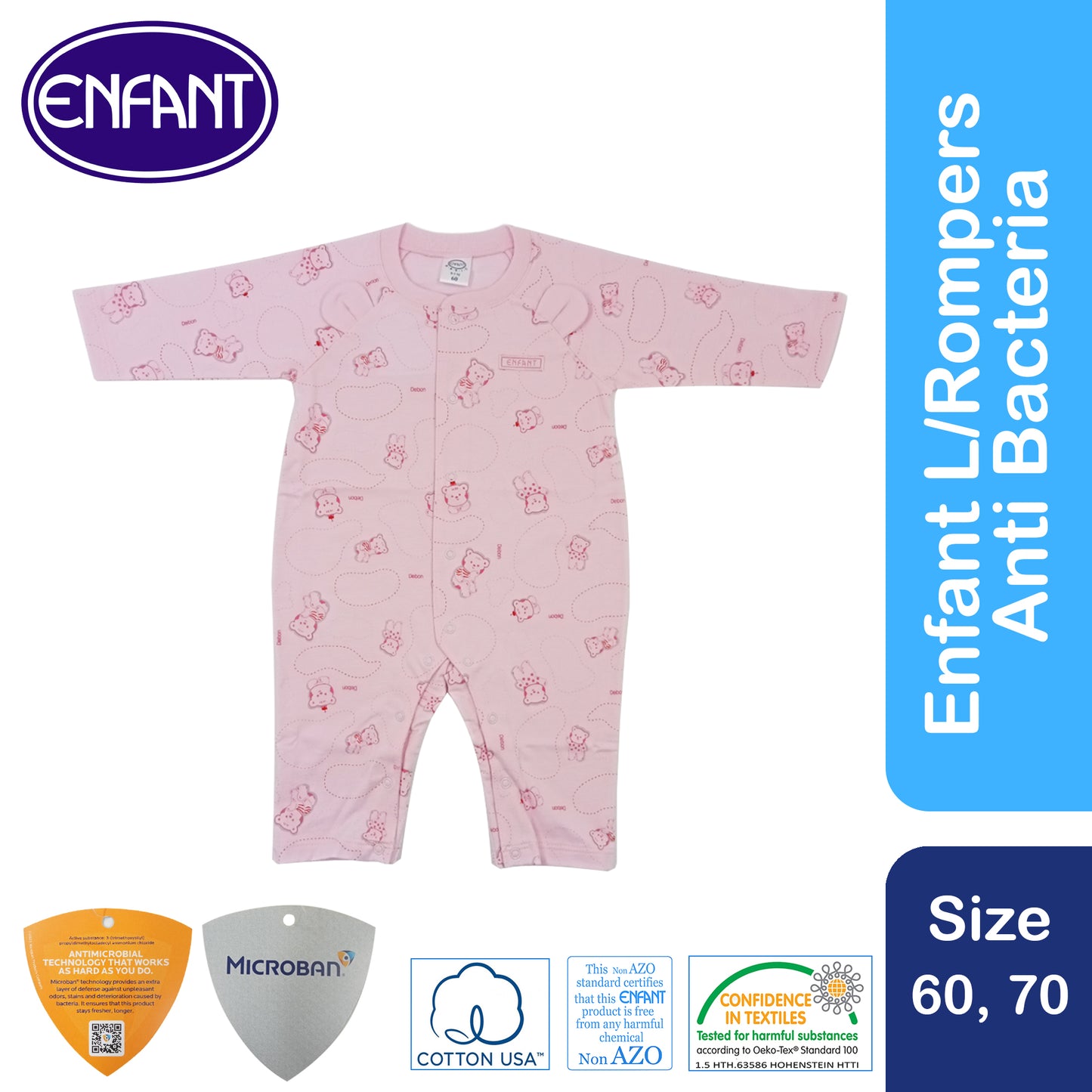 Enfant Romper Anti Bacteria