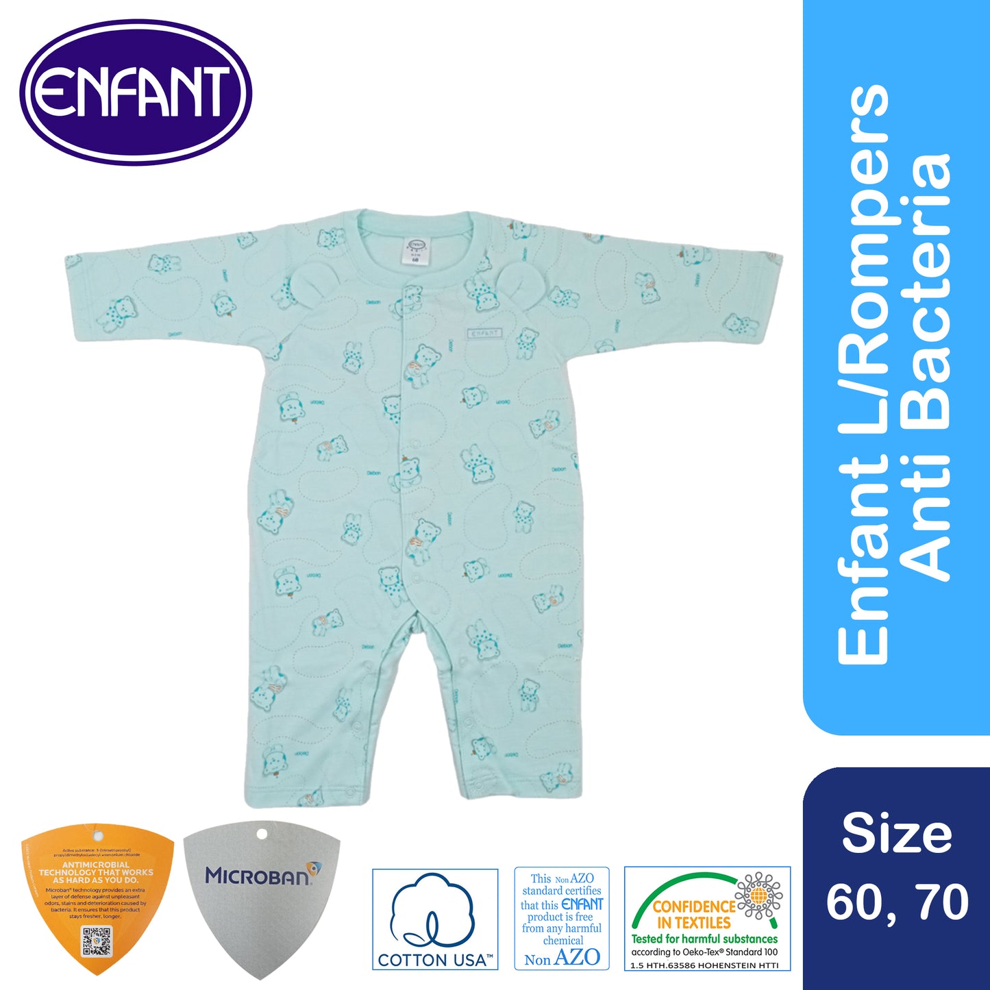 Enfant Romper Anti Bacteria