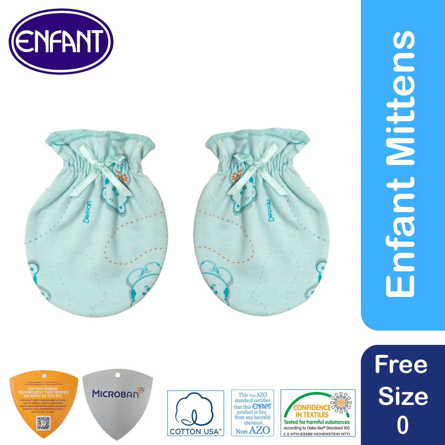 Enfant Mittens Anti Bacteria