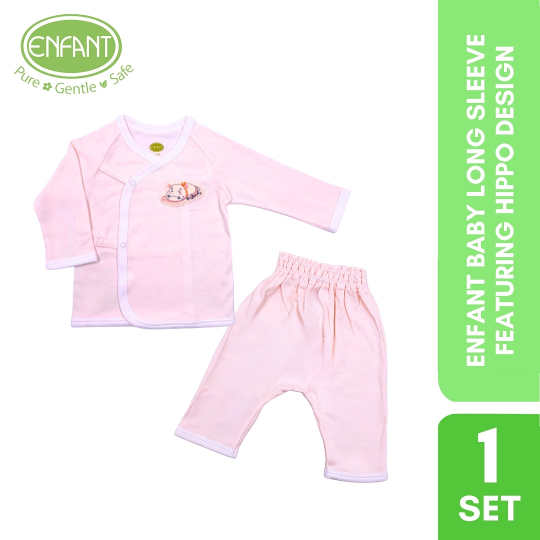 ENFANT BABY LONG SLEEVE FEATURING HIPPO DESIGN