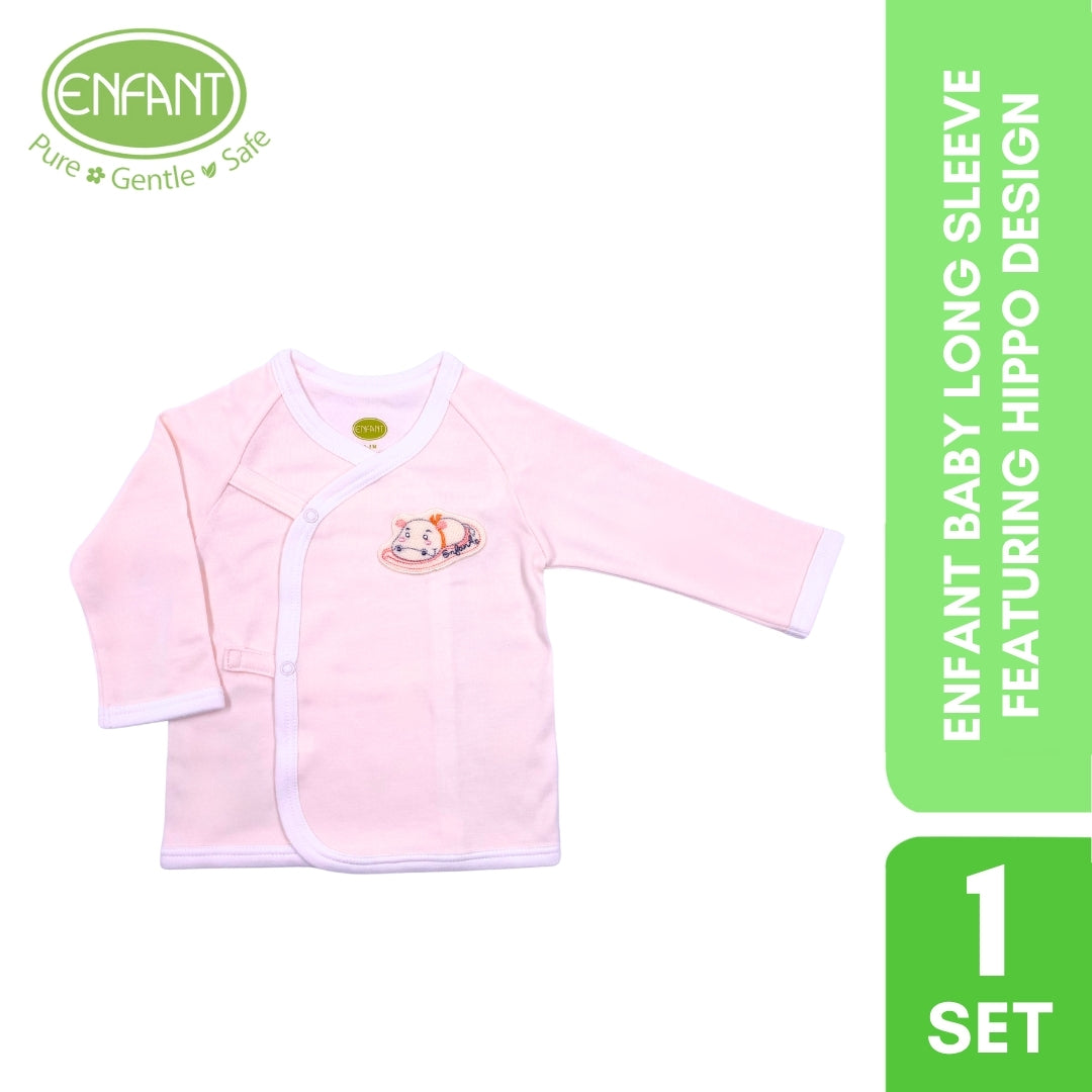 ENFANT BABY LONG SLEEVE FEATURING HIPPO DESIGN
