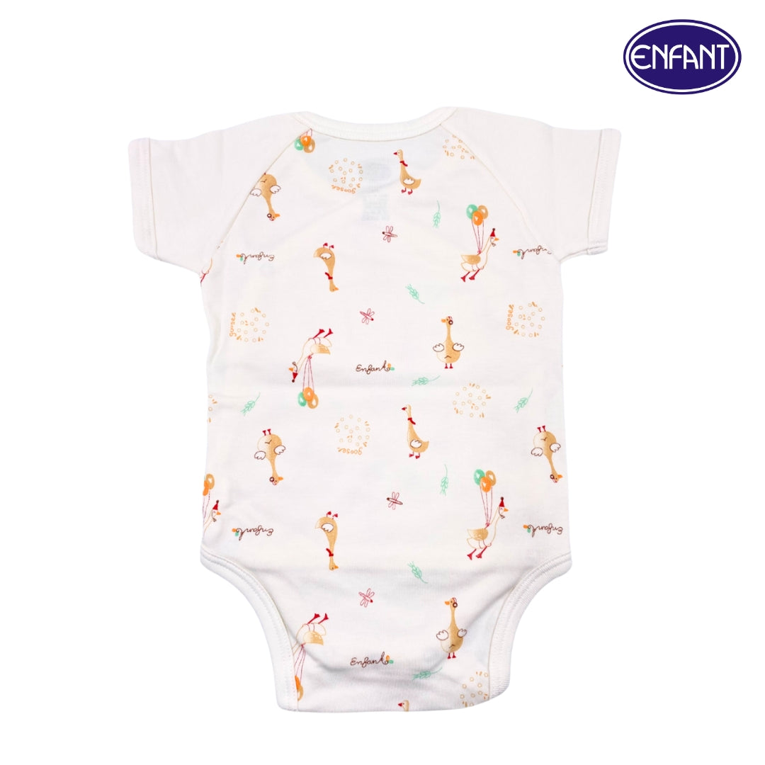 Enfant Organic Rompers Swan Design