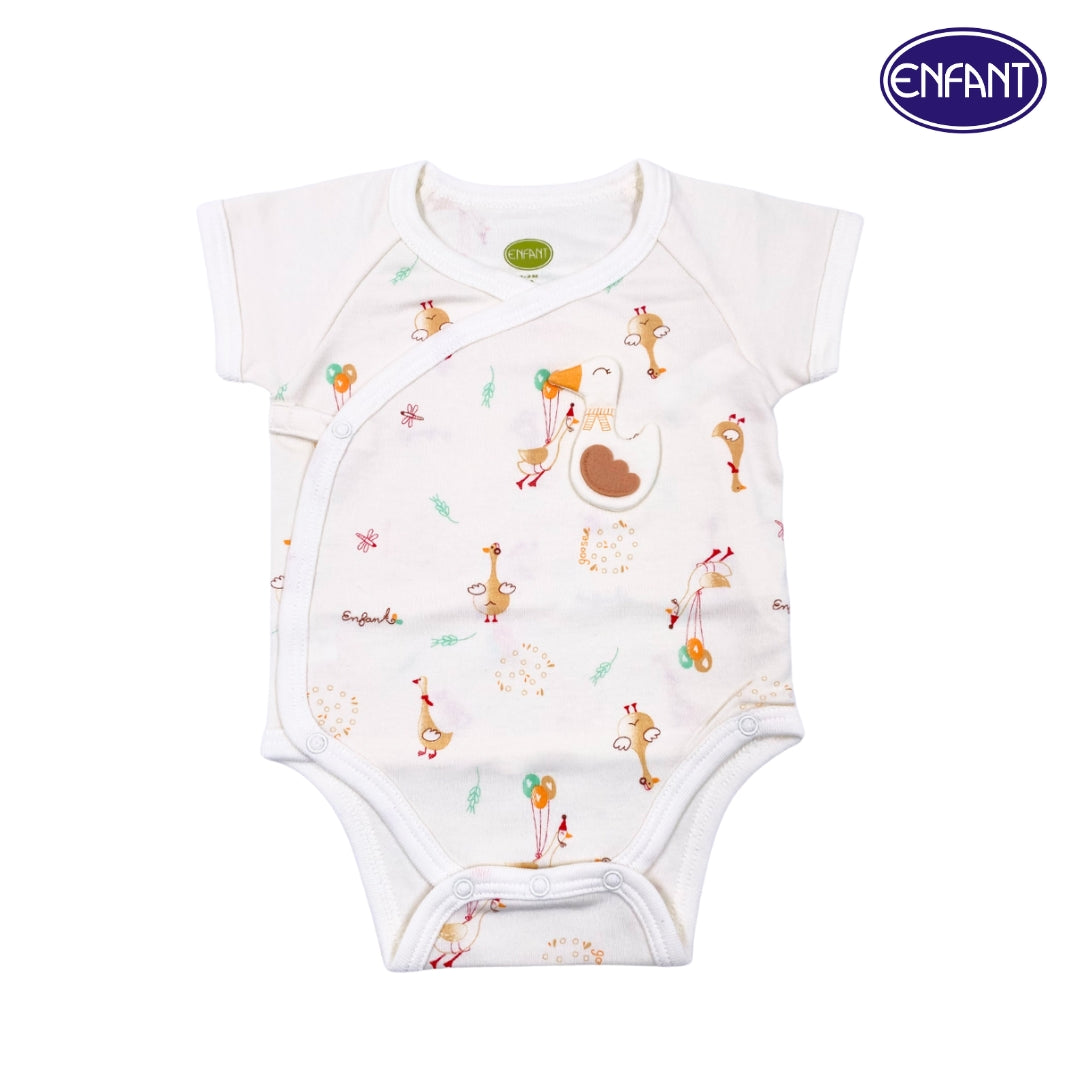 Enfant Organic Rompers Swan Design